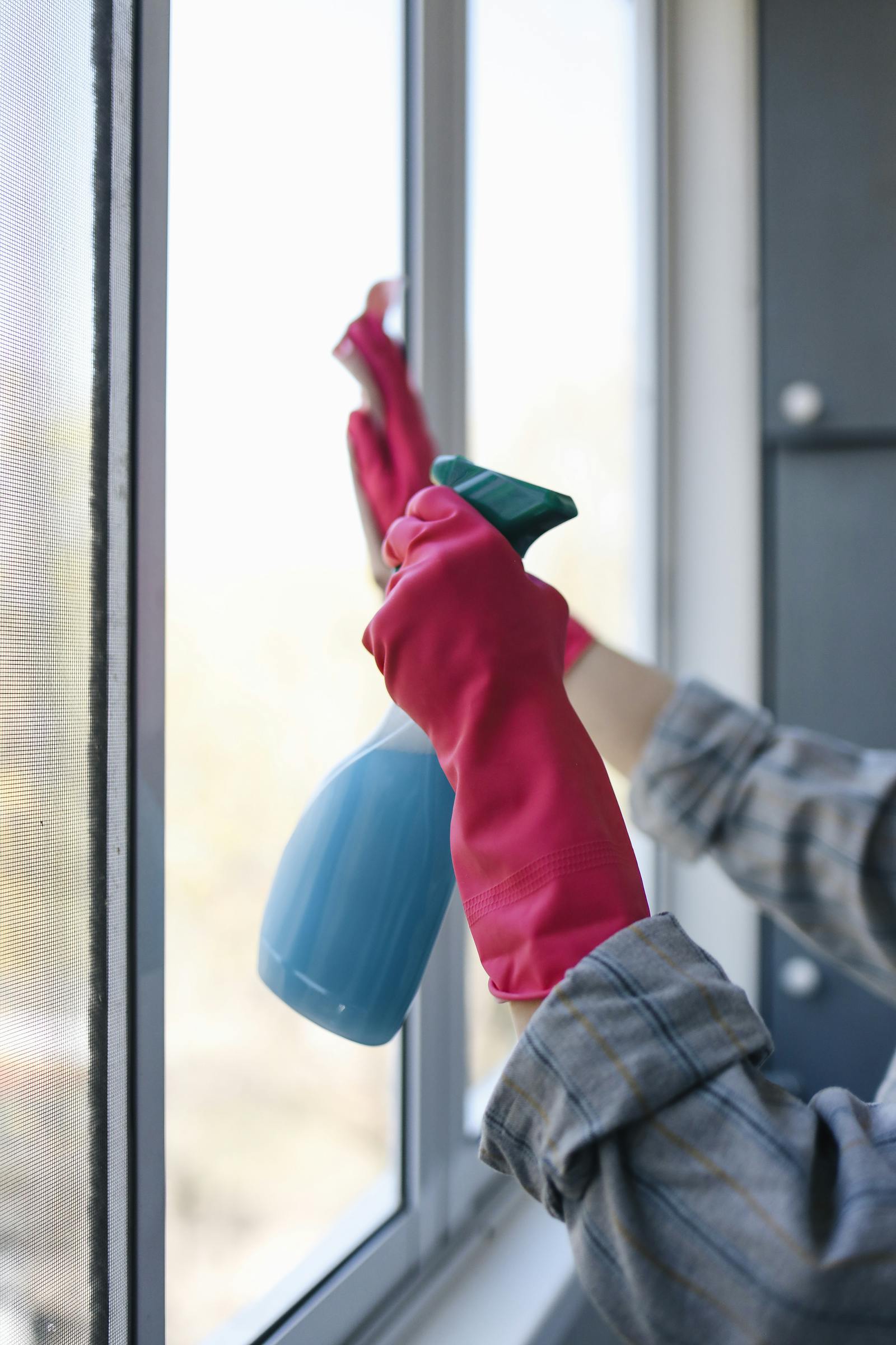 Glass door maintenance for building entrances