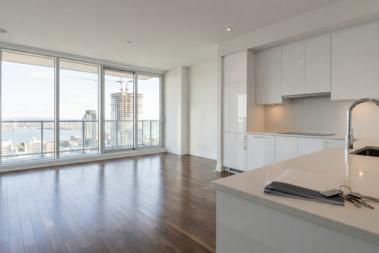 Pre-delivery condo cleaning support for a North Shore project