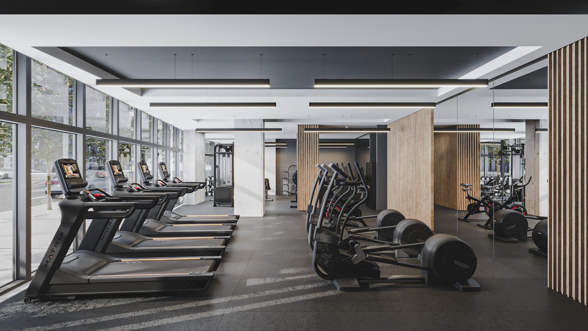 Salle de gym de copropriété