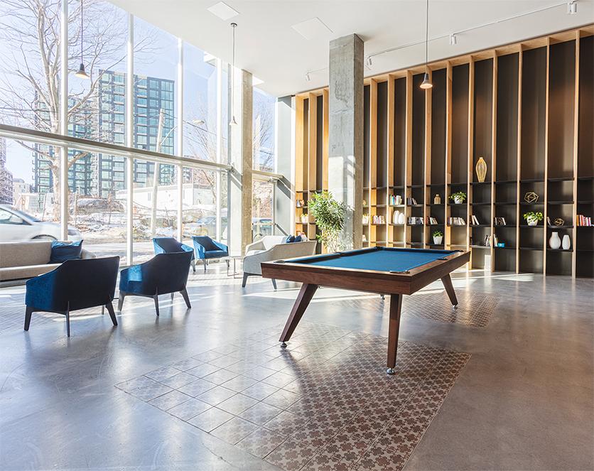 Lounge commun de copropriété